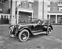 Transport: antique retro classic car