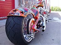 Transport: Custom chopper by Rick Fairless, Strokers Dallas