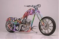 Transport: Custom chopper by Rick Fairless, Strokers Dallas