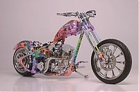 Transport: Custom chopper by Rick Fairless, Strokers Dallas