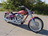 Transport: Custom chopper by Rick Fairless, Strokers Dallas