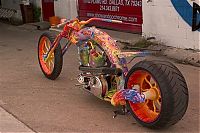 Transport: Custom chopper by Rick Fairless, Strokers Dallas