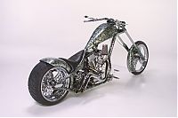 Transport: Custom chopper by Rick Fairless, Strokers Dallas