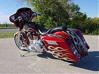 Transport: Custom chopper by Rick Fairless, Strokers Dallas