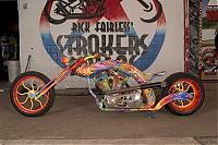 Transport: Custom chopper by Rick Fairless, Strokers Dallas