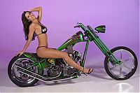 Transport: Custom chopper by Rick Fairless, Strokers Dallas