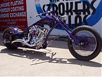 Transport: Custom chopper by Rick Fairless, Strokers Dallas