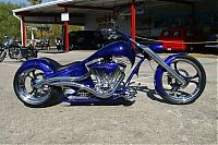 Transport: Custom chopper by Rick Fairless, Strokers Dallas