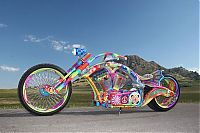 Transport: Custom chopper by Rick Fairless, Strokers Dallas