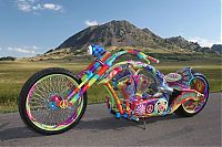 Transport: Custom chopper by Rick Fairless, Strokers Dallas