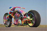 Transport: Custom chopper by Rick Fairless, Strokers Dallas