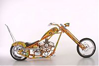 Transport: Custom chopper by Rick Fairless, Strokers Dallas