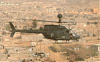 Transport: Bell OH-58 Kiowa military helicopter