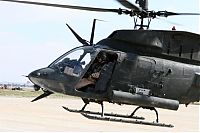 Transport: Bell OH-58 Kiowa military helicopter