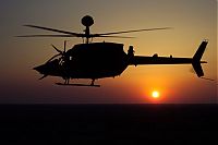 Transport: Bell OH-58 Kiowa military helicopter