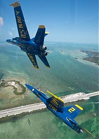 Transport: Blue Angels, flight demonstration squadron, United States Navy