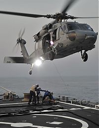 Transport: helicopter in action