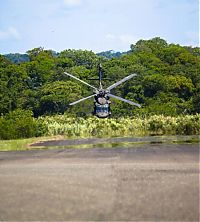 Transport: helicopter in action