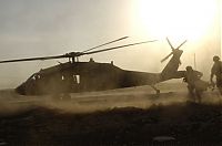 Transport: helicopter in action