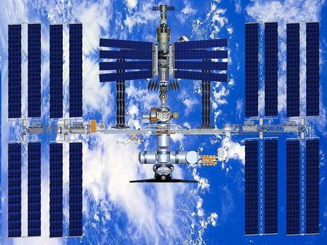 ISS in space