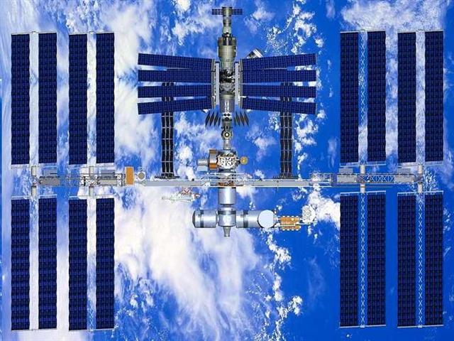 ISS in space