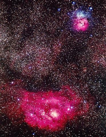 Lagoon And Trifid Nebula