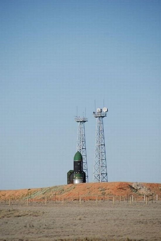 Rocket launch with two satellites on board