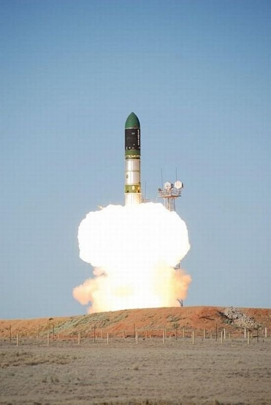 Rocket launch with two satellites on board