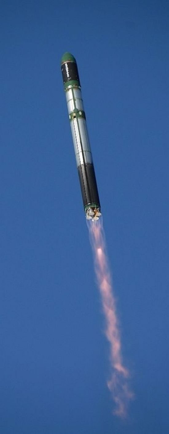 Rocket launch with two satellites on board