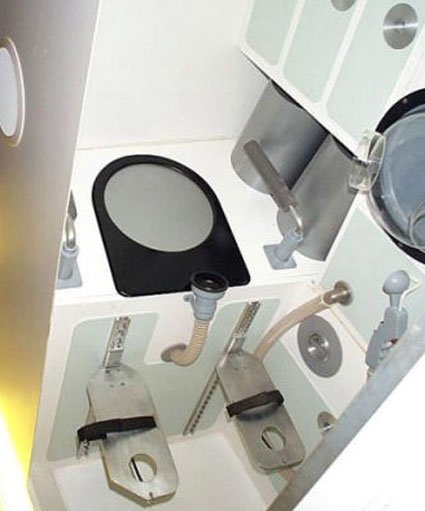 International Space Station toilet
