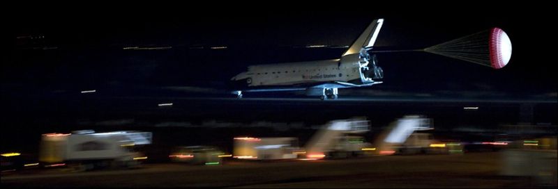 Space shuttle Endeavour at International Space Station