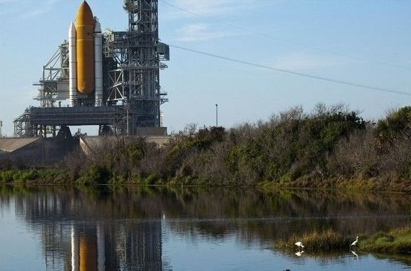 Space shuttle Discovery launched, United States