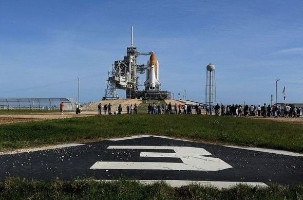 Space shuttle Discovery launched, United States