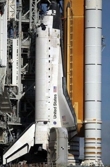 Space shuttle Discovery launched, United States