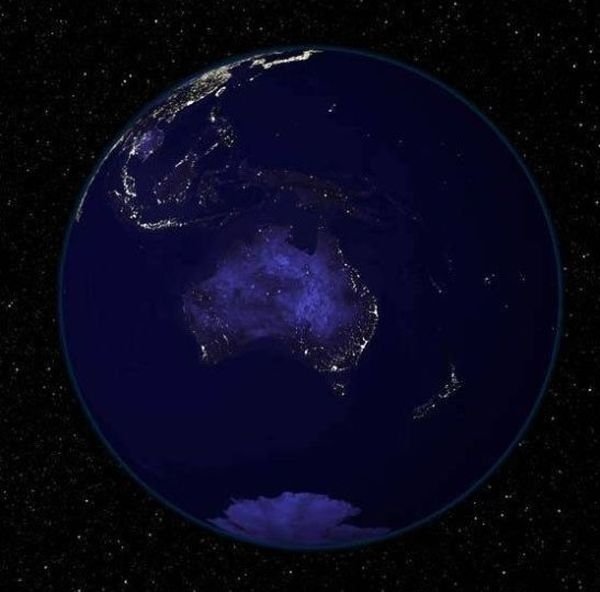 our planet at night