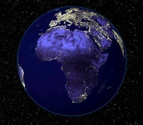 our planet at night