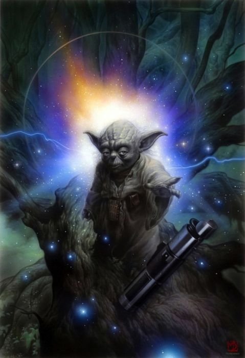 Star wars paintings by Tsuneo Sanda