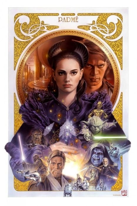 Star wars paintings by Tsuneo Sanda