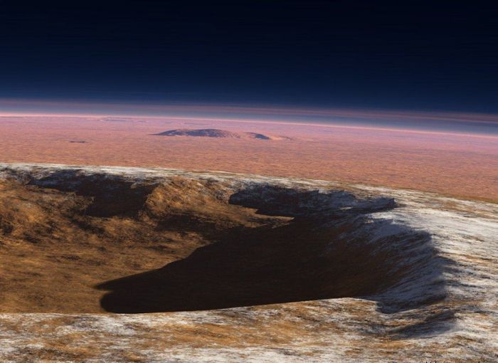 artistic rendering of mars