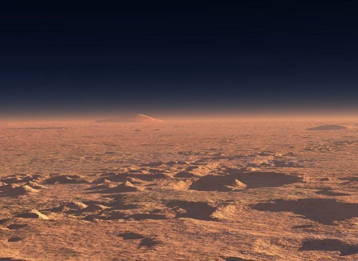 artistic rendering of mars