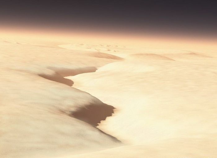 artistic rendering of mars