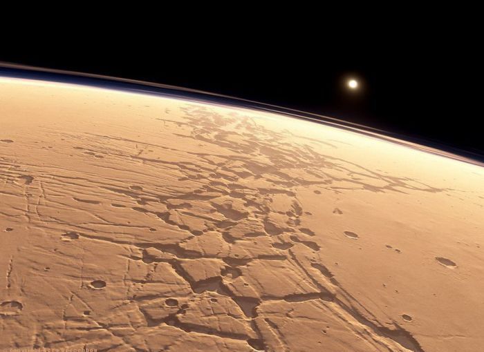 artistic rendering of mars