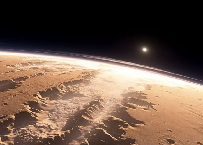 artistic rendering of mars