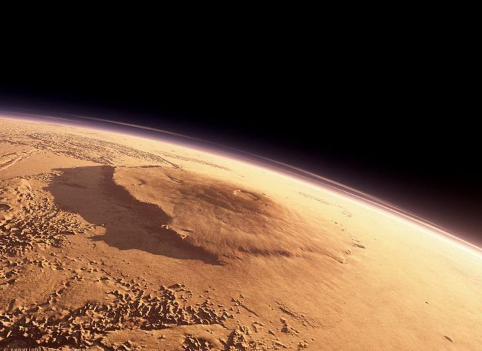 artistic rendering of mars