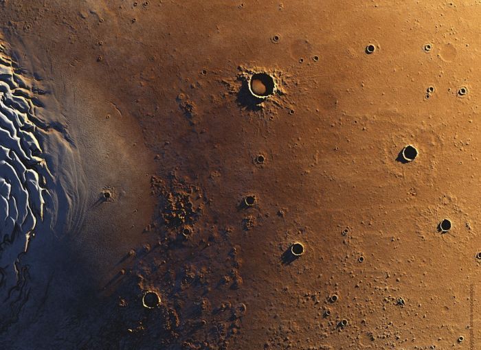 artistic rendering of mars