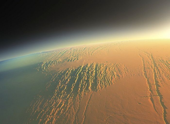 artistic rendering of mars