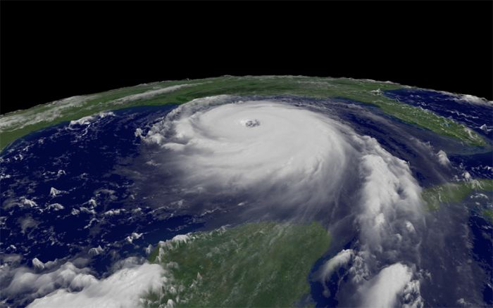 Hurricane Irene 2011 from space