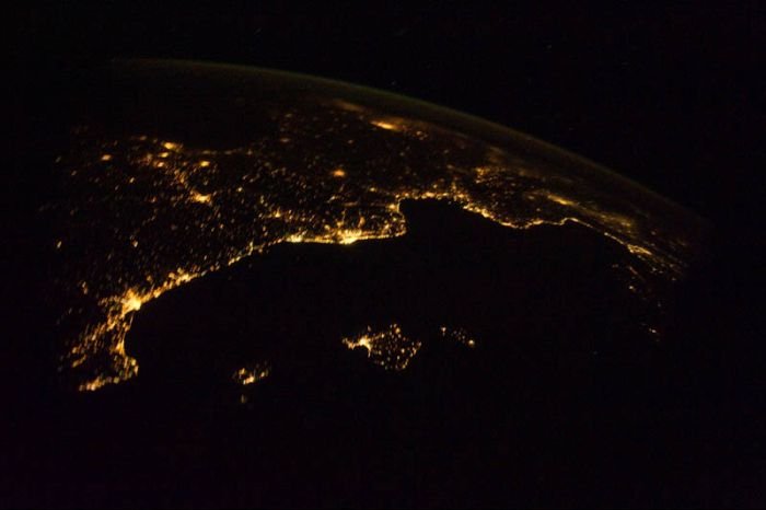 our planet at night