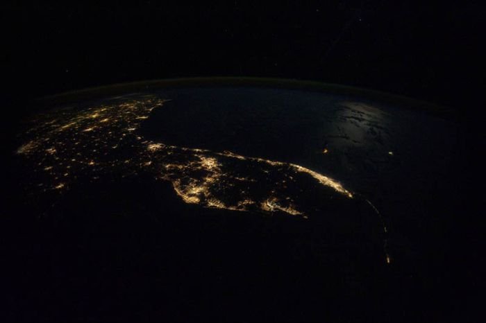 our planet at night