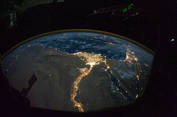 our planet at night